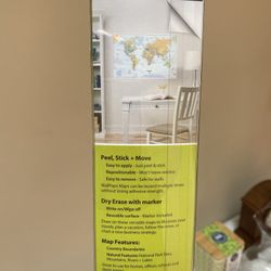 World Map Print Poster Wall Art