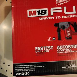 Milwaukee M18 Rotary Hammer 1" Tool Only