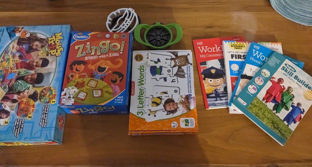 Kids Board Games & Learning Games & Workbooks