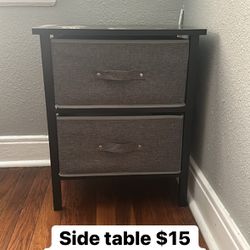 Side Table With Drawers 