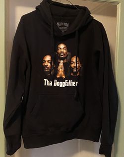 Death Row Records Snoop Dogg Dofffather Black sweatshirt SZ Medium Excellent