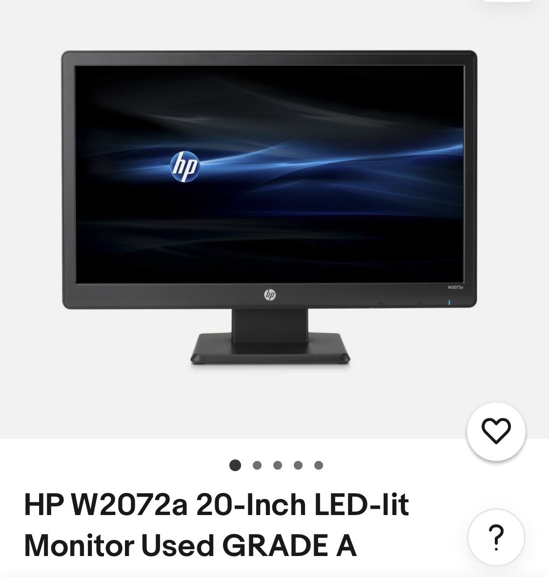 HP W2072a Monitor