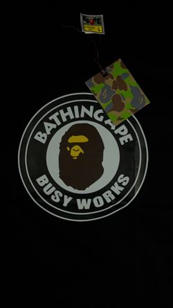 2-3 days paid shipping Bape t shirt size L  with ape design on front and design on the back