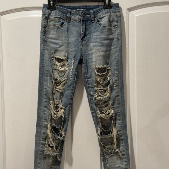 YSL - Saint Laurent Paris 13fw Year Chain Jeans