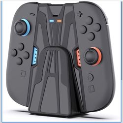 Charging Grip for Switch 2 Joy-Con, Magnetic Charger with LED Indicator & Charging Cable&Base Compatible with Switch 2 Joy-Con Controller