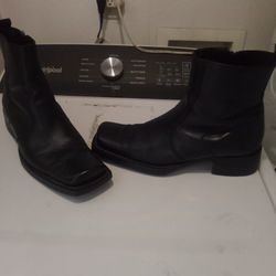 ALDO's Square Toe Leather Boot Men Size 42