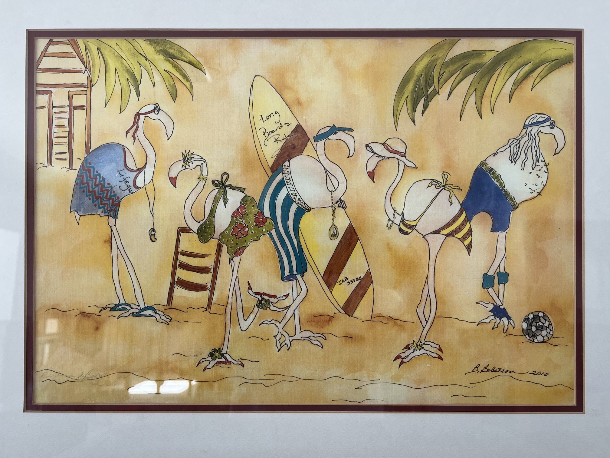 Long Board’s Rule Original Artwork By Local Artist