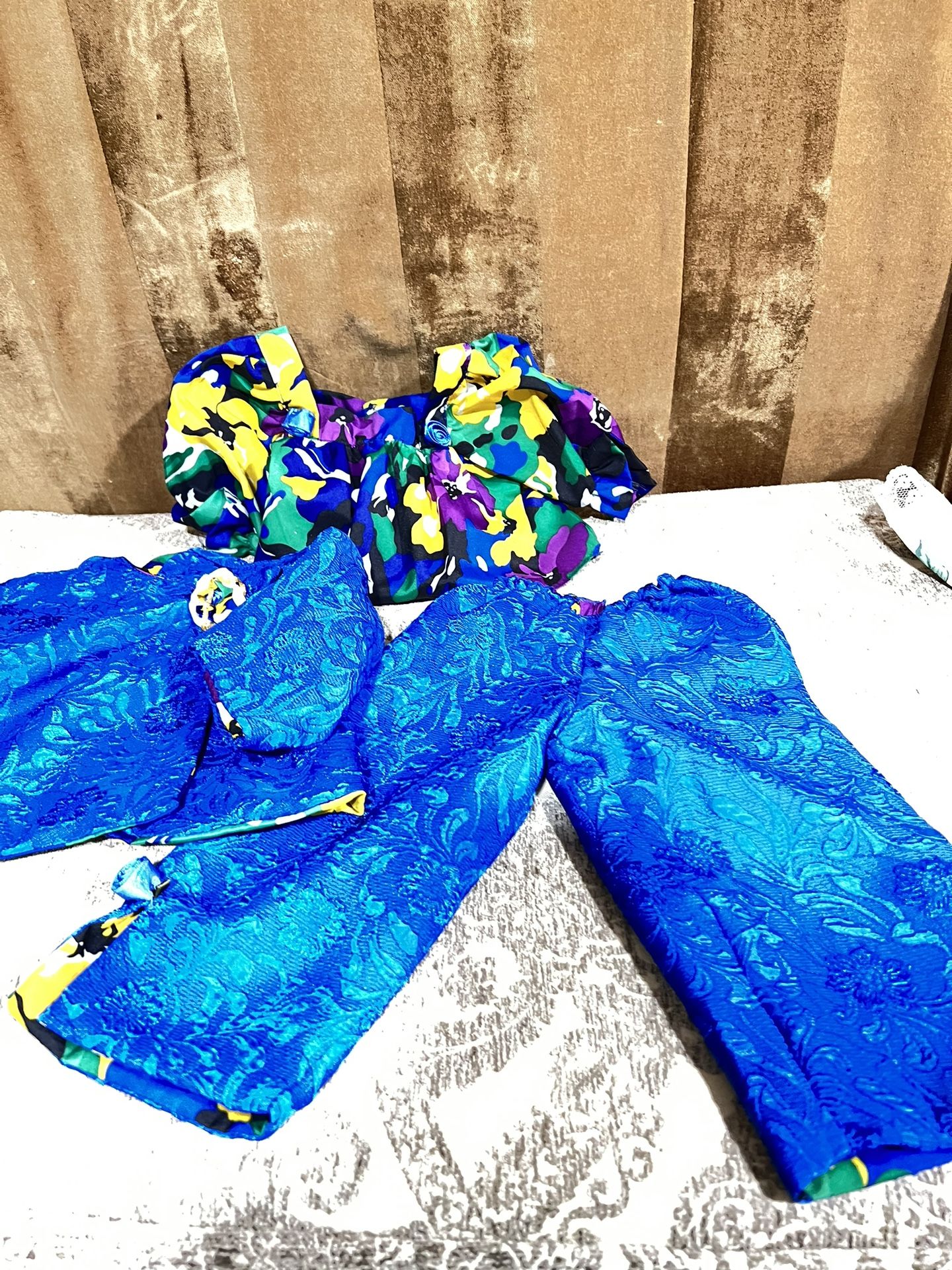 Outfit for doll or baby Color blue