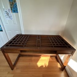 Unique Solid Wood Work Or Craft Table / Desk with Pull-out Tray