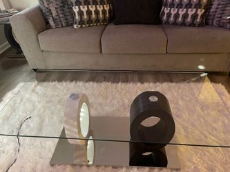 3 piece living-room glass table set
