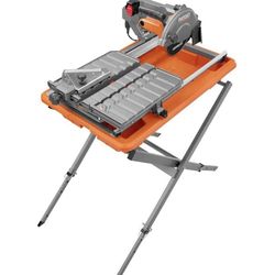 9-Amp 7 in. Blade Corded Wet Tile Saw with Stand