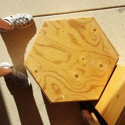 Wooden Lamp/basket/ Storage Set
