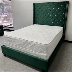 Queen Bed With Mattress Brand new , Delivery Same Day 
