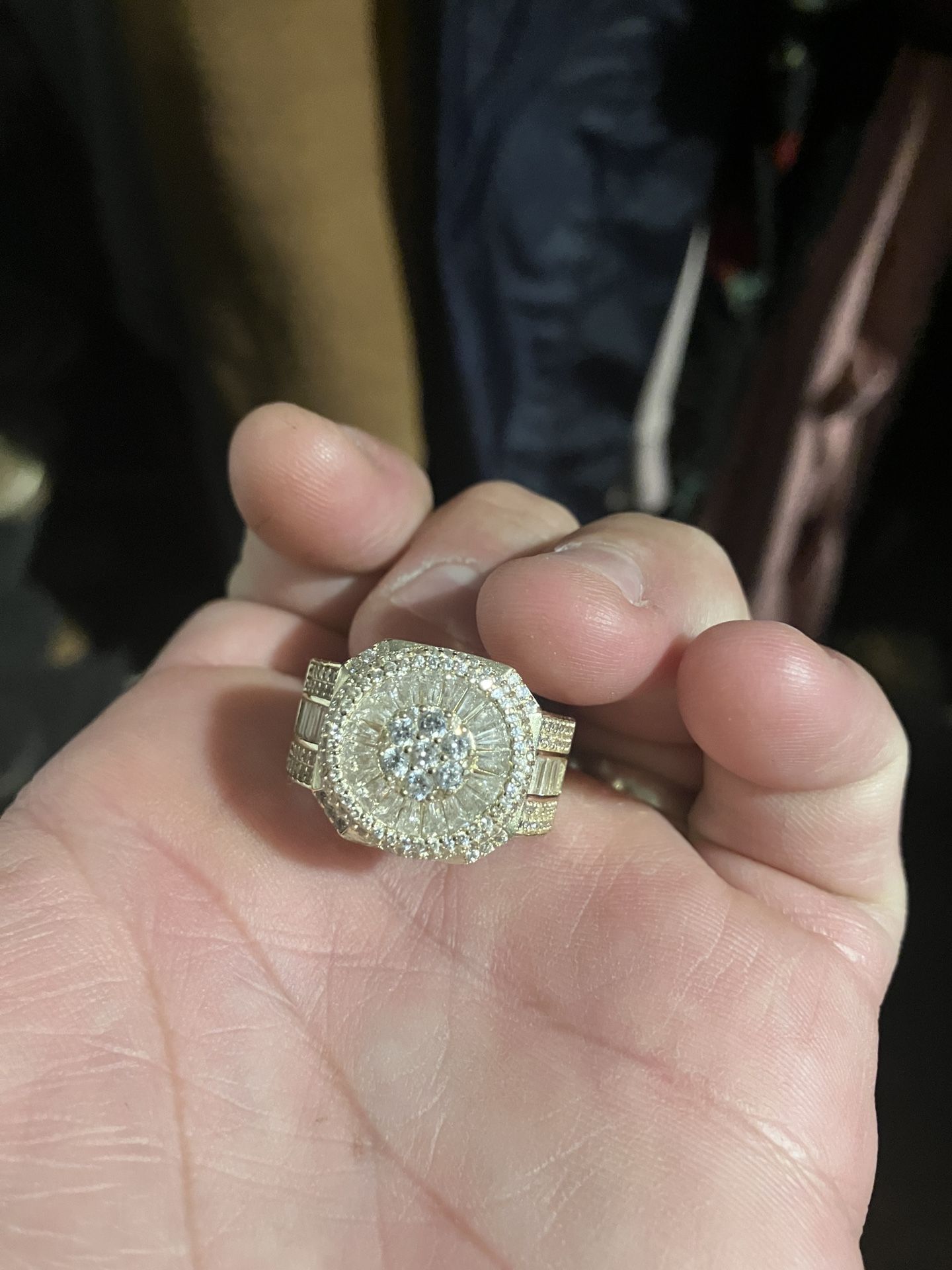 Sterling Silver Diamond Ring!