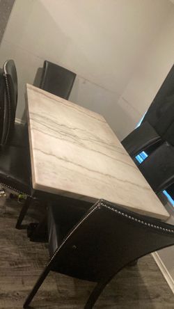 Table and 6 chairs