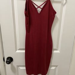 Burgundy Suede Dress Brand New