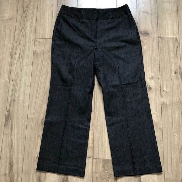 Women Zac Rachel Charcoal Dress Pants Trousers Size 8 Petite