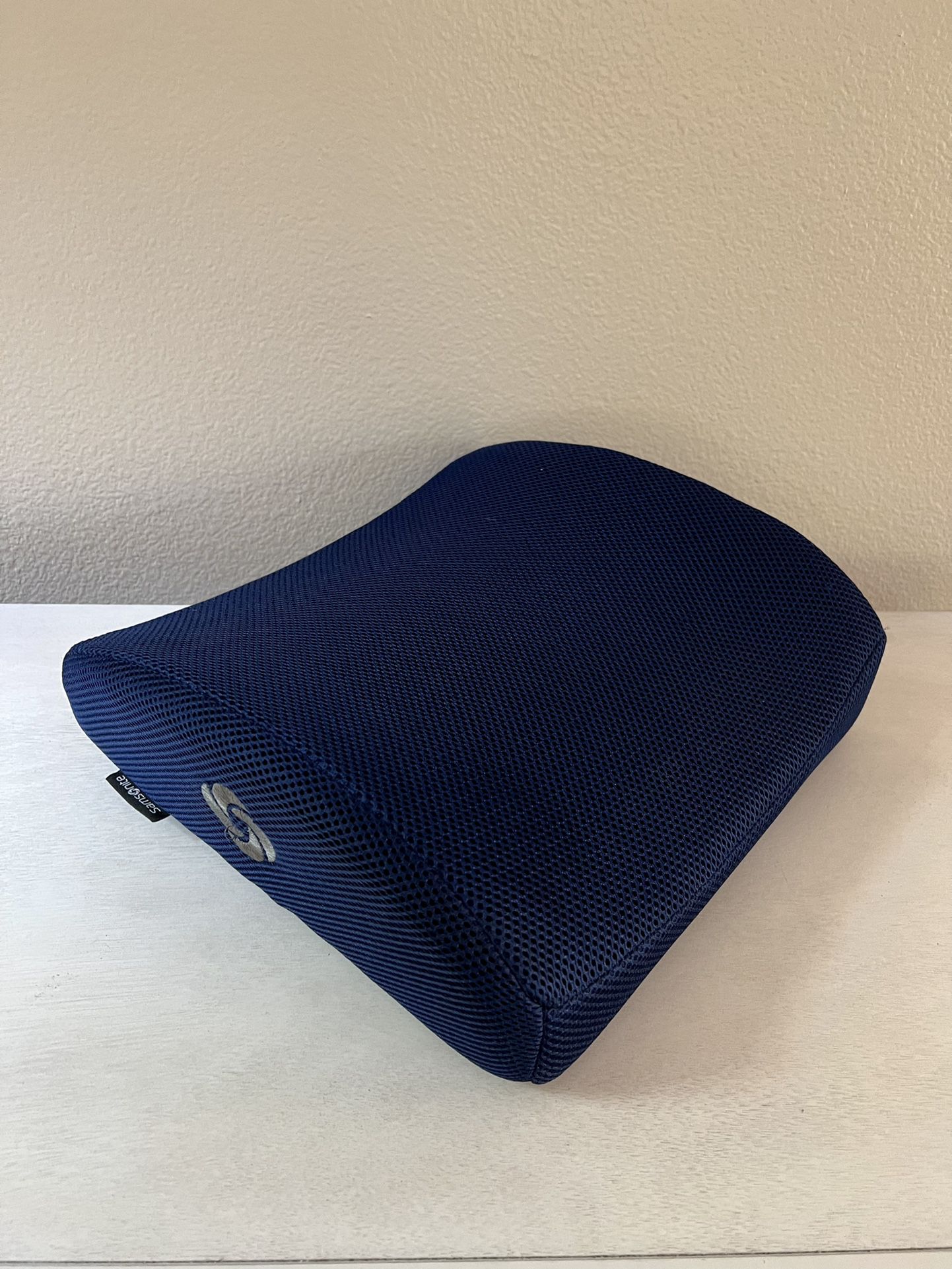 Dark Blue Samsonite Lumbar Support Foam Chair Pillow