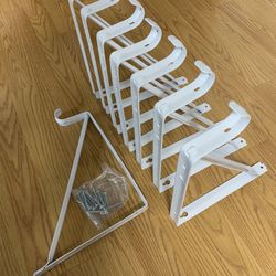 White Hanging Pot Brackets