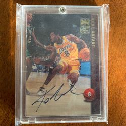 Kobe Bryant Auto Autograph With His Signature Move
