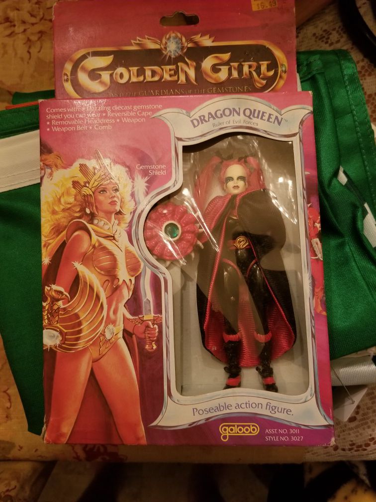 New in Box 1984 Galoob Golden Girl Dragon Queen Figure!
