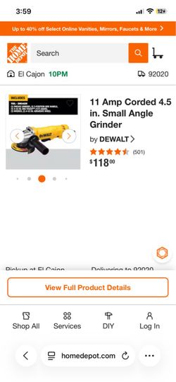 Dewalt grinder