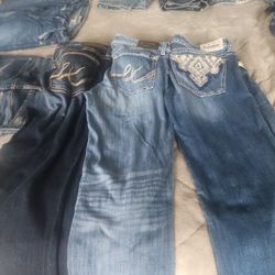 Womans Express And Levi Jeans