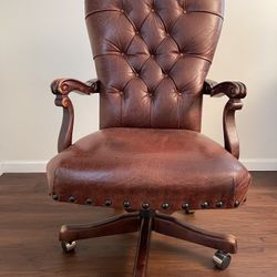 Stanley Furniture Leather Executive Chair (Made in USA)