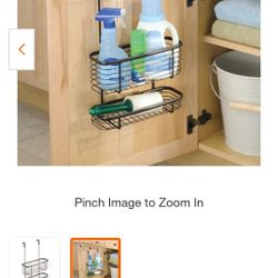 Over cabinet storage rack