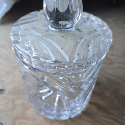 Violetta hand-cut lead crystal candy jar