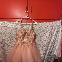 Blush Pink Dress Medium 