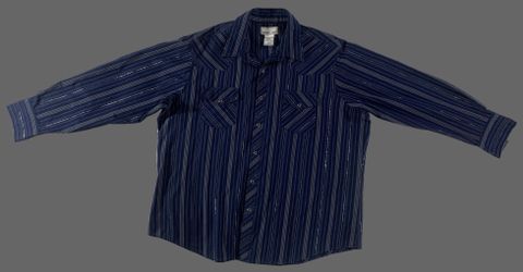 Wrangler Wrancher Men's 2X Blue Silver Metallic Pearl Sn