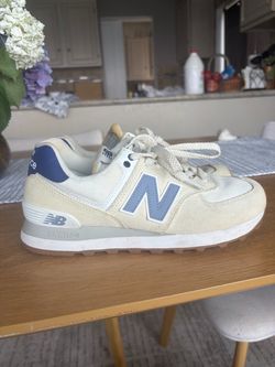 New Balance 574 Sneakers – Women’s Size 7.5 – White/Blue
