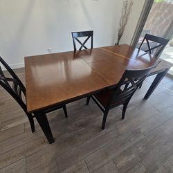 Black & Cherry Dining Table