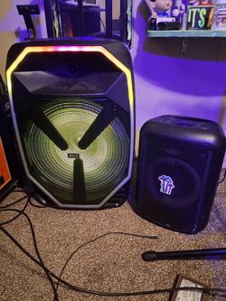 Bluetooth speaker with 15" speaker with lights