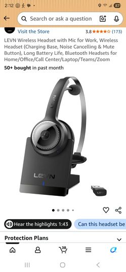 Bluetooth Headset with Charging Base