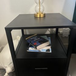 2 Black Nightstands 