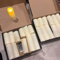 2 Boxes (48 Total) Flickering Flameless Candles 