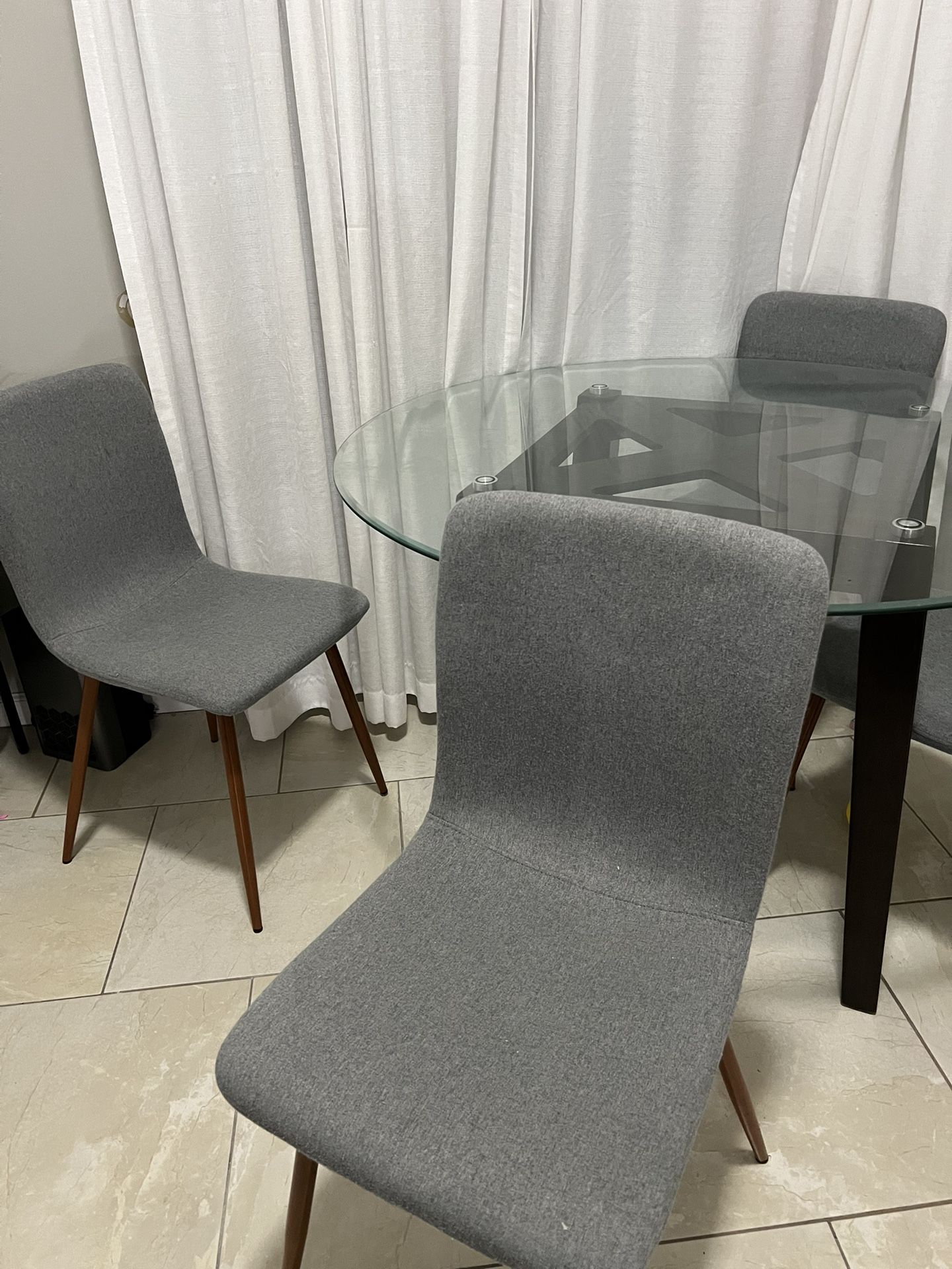 Glass Dining Table With Chairs