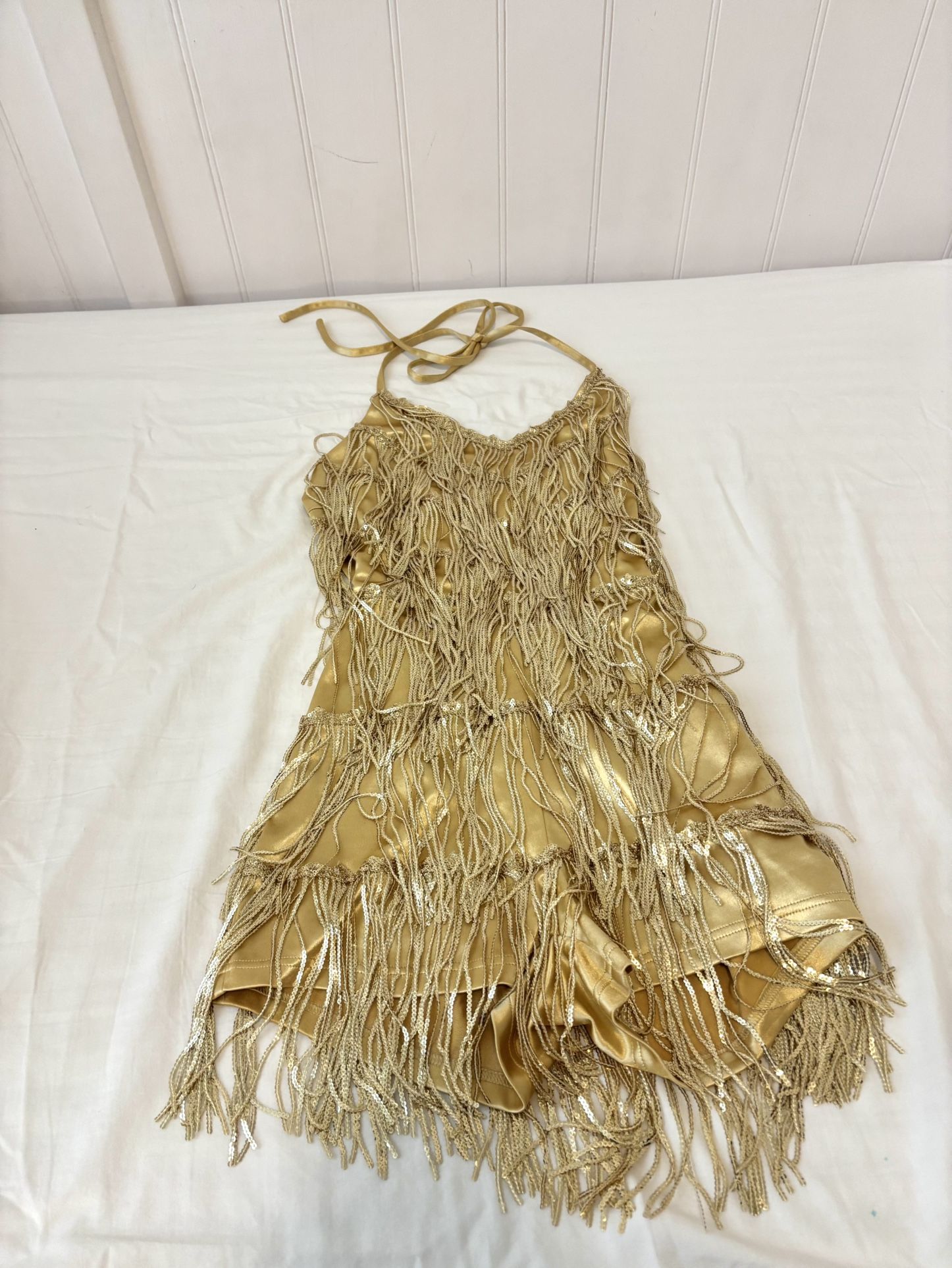 Gold Fringe Dress