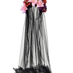 Dia De Los Muertos Veil