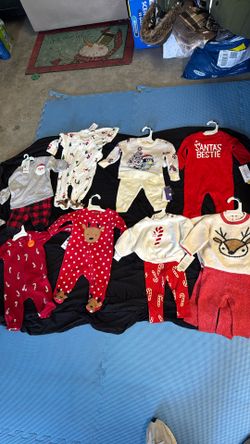0-3monts Carters And Bluey Christmas Outfits