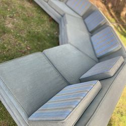 Vintage Midcentury Bly Moss Sectional Couch