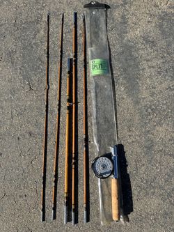 FISHING BUNDLE: VINTAGE LOT - 1950s Japanese Split Bamboo Combination Rod + Martin Reel