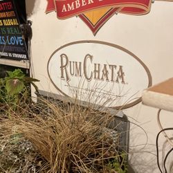 rumchata tin sign