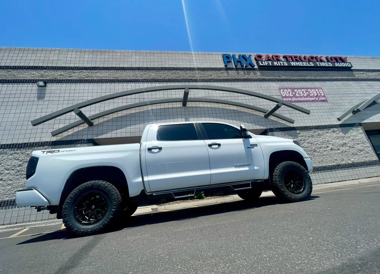 Toyota tundra Wheels tires suspensions accessories lights side steps bed covers air-bag kits installations. Alignments. (we Finance)