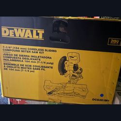 BRAND NEW / NEVER USED – DEWALT DCS361M1 20V MAX 7-1/4 in. Cordless Sliding Compound Miter Saw