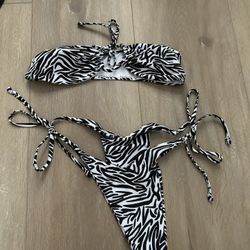 zebra bikini set