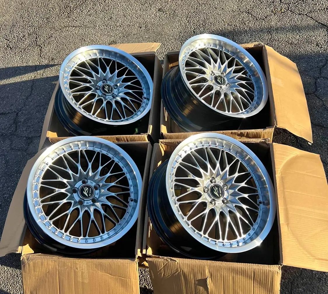 WORK VSXV Style Forged Rims Wheels 18in By 9.5 (5x114.3) Squared Set