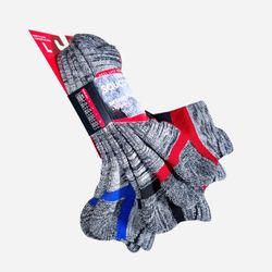 Saucony Inferno Cushioned No Show Tab Grey 3 Pair Mens Socks Sz L 9-12